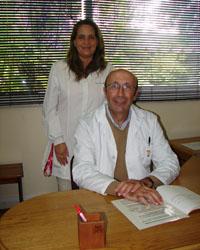 Dra. Ana María Ramírez y  Profesor Barrera